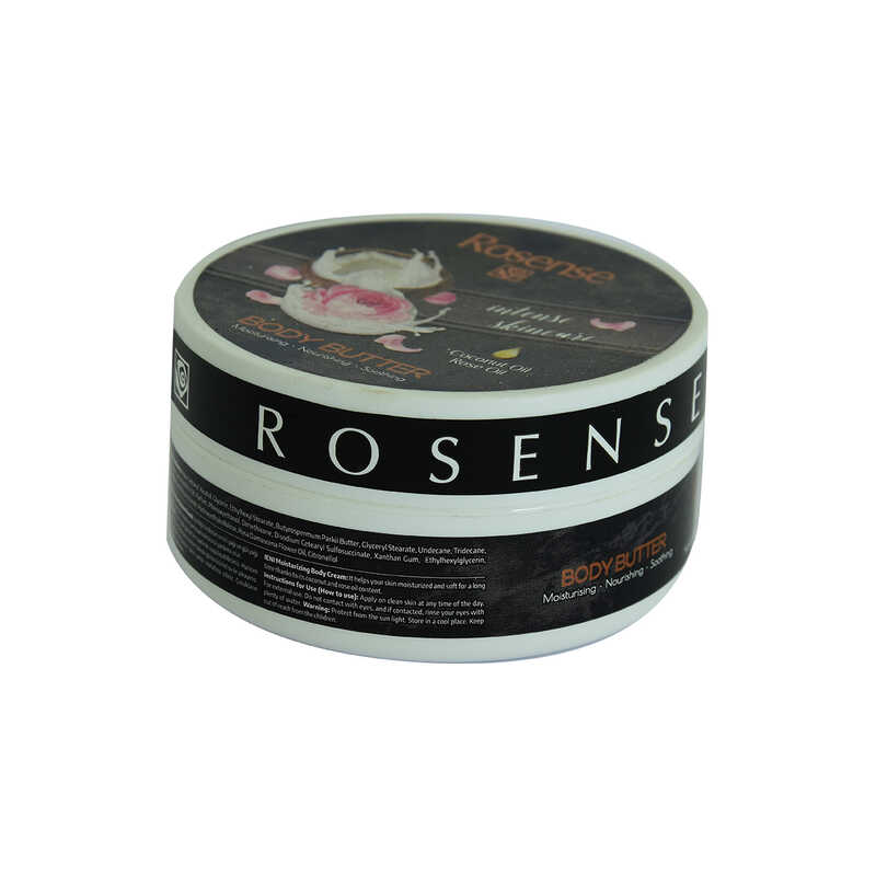 Lisinya214 Vücut Kremi Body Butter Hindistan Cevizi Yağı ve Gül Yağlı Nemlendirici Bakım 150 ML
