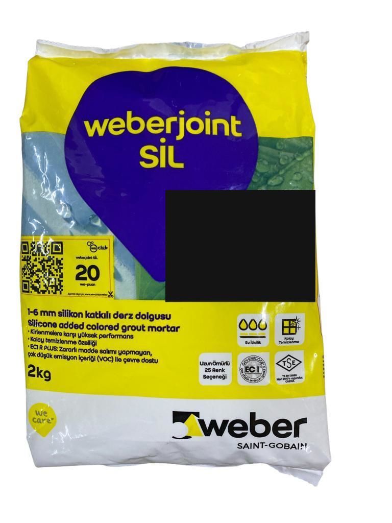 Lisinya202 Weber Joint Sil 413 Siyah Derz Dolgu 2 Kg