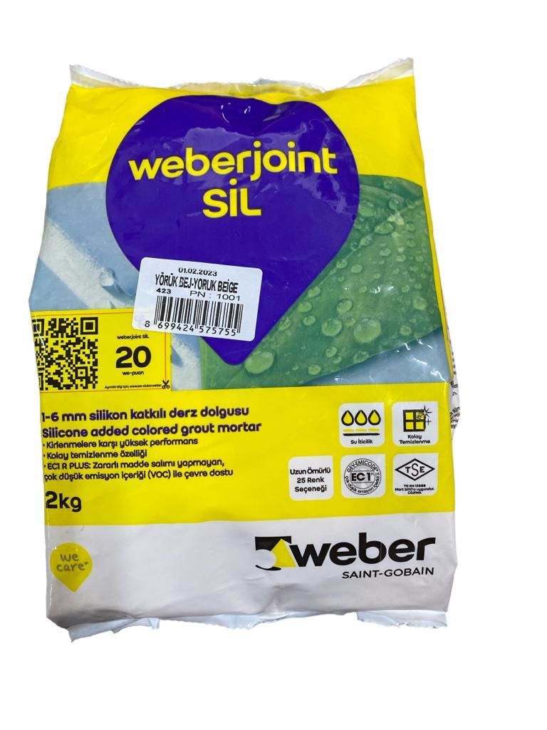 Lisinya202 Weber Joint Sil 423 Yörük Bej Kahve Derz Dolgu 2 Kg