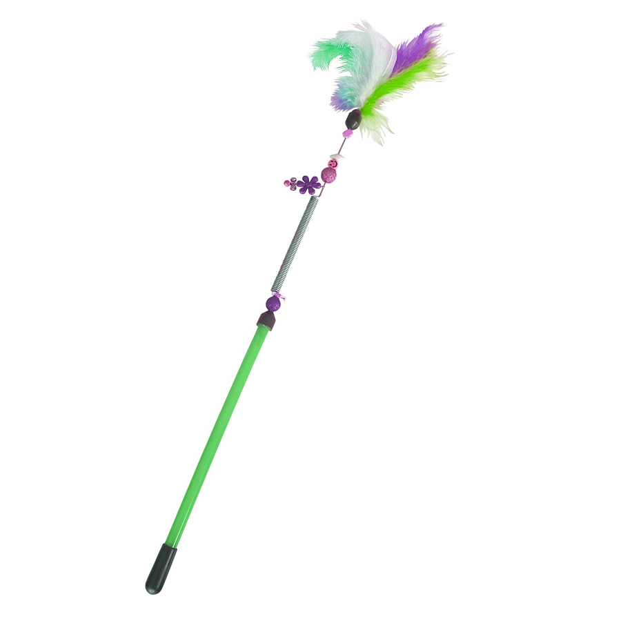 Yaylı Kedi Oyun Oltası 45 cm - 57 cm Yeşil Lisinya205 Yaylı Kedi Oyun Oltası 45 cm - 57 cm Yeşil