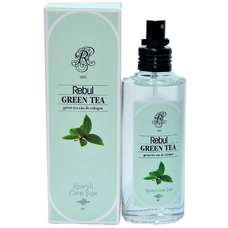 Lisinya214 Yeşil Çay Kolonyası 80 Derece Cam Şişe Sprey Green Tea 100 ML