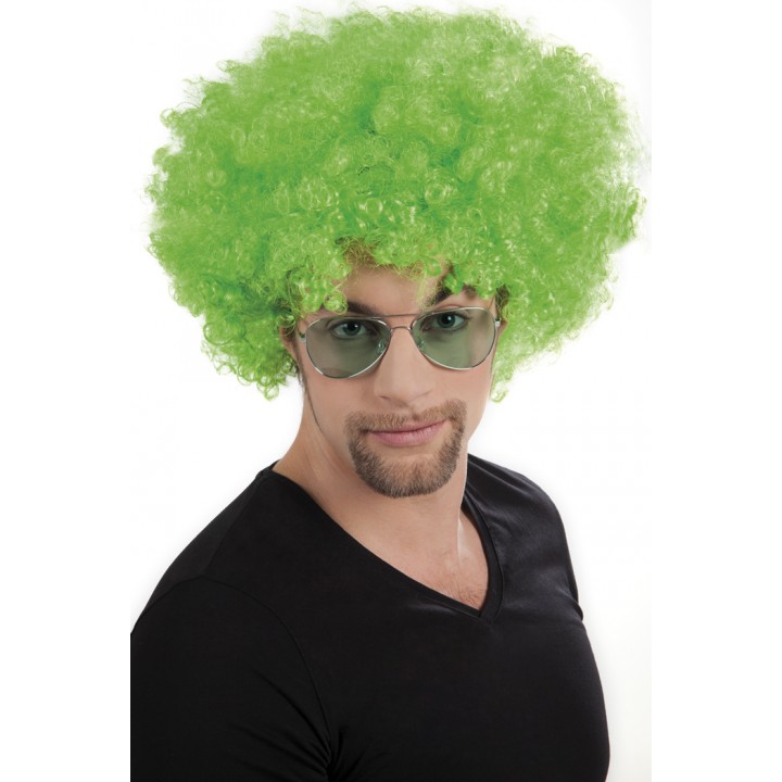 Yeşil Renk Kıvırcık Afro Bonus Peruk Yeşil Renk Kıvırcık Afro Bonus Peruk (Lisinya)