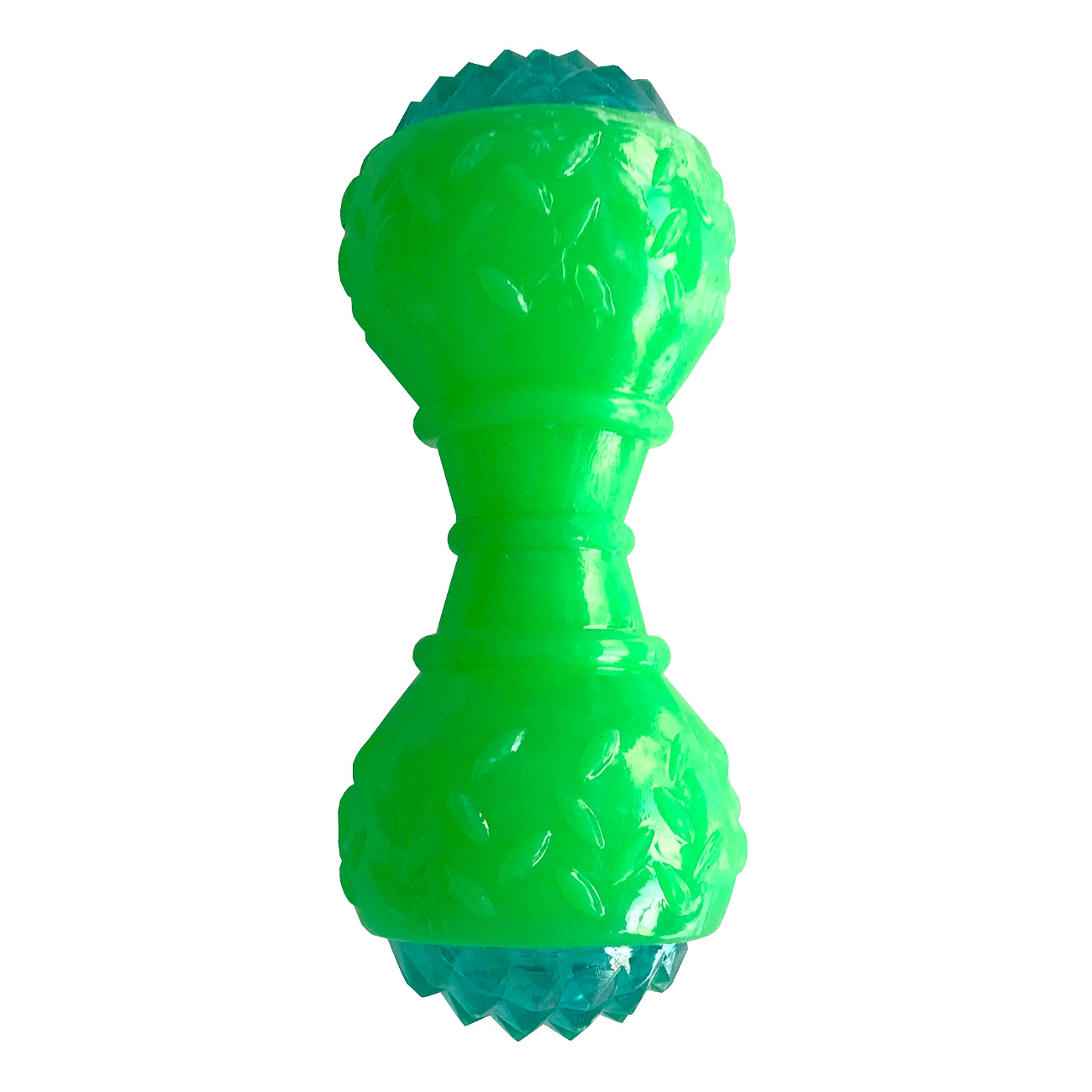 Lisinya205 Aktivite Sesli ve Işıklı Köpek Oyuncak Dumbel 5x15 cm Yeşil