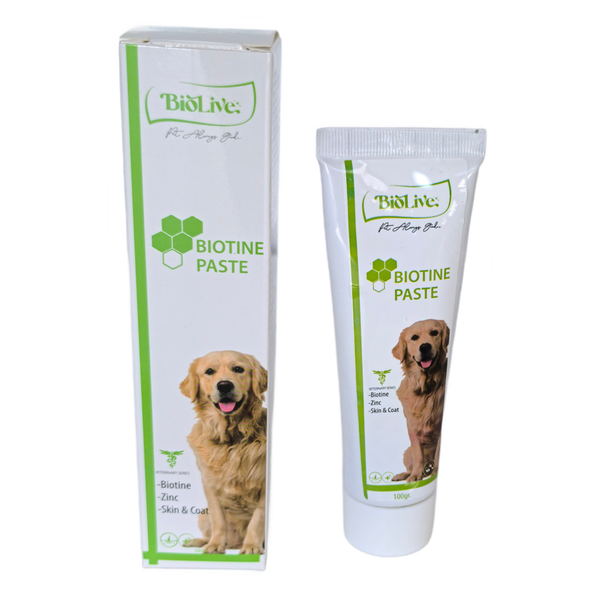 Biolive Biotine Köpekler İçin Tüy Döküm Önleyici Pasta 100gr Biolive Biotine Köpekler İçin Tüy Döküm Önleyici Pasta 100gr
