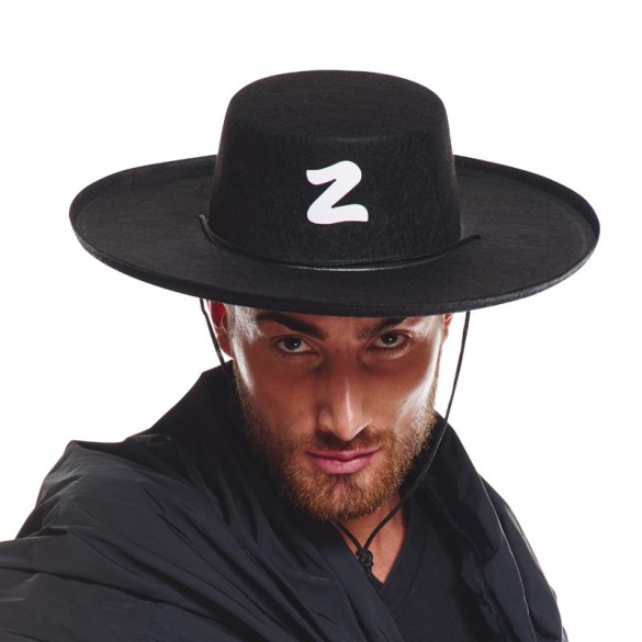 Z Logolu Yetişkin Boy Bağcıklı Zorro Şapkası (Lisinya) Z Logolu Yetişkin Boy Bağcıklı Zorro Şapkası (Lisinya)