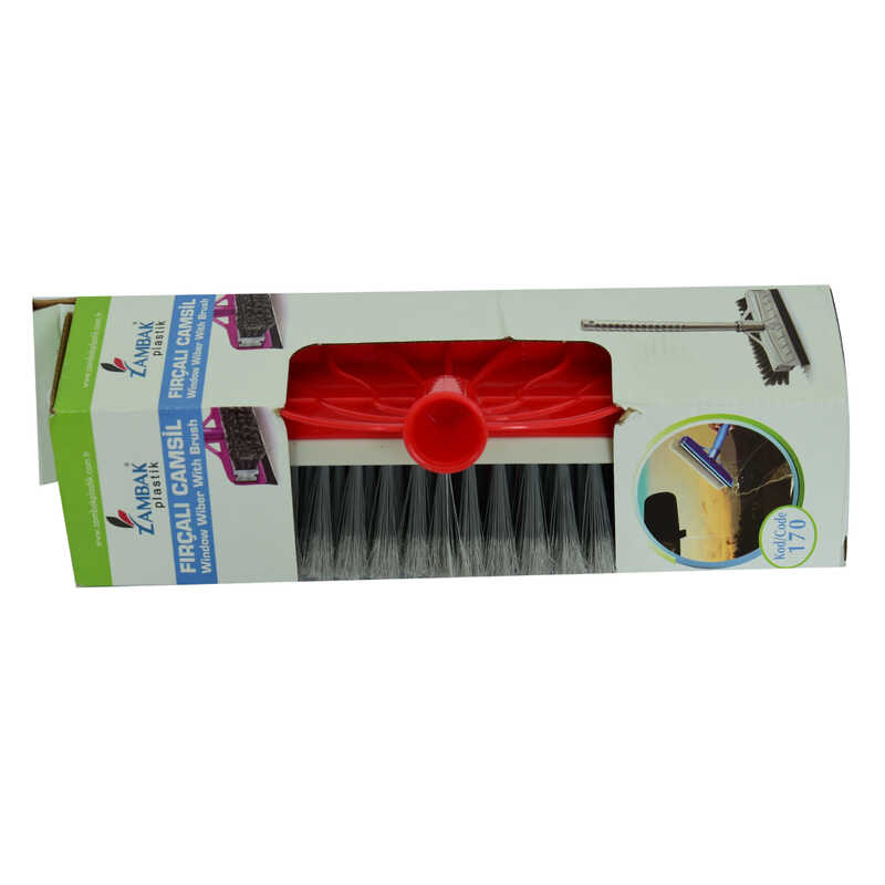 Lisinya214 Plastik Fırçalı Saplı Camsil Set Karışık Renk Kod-170