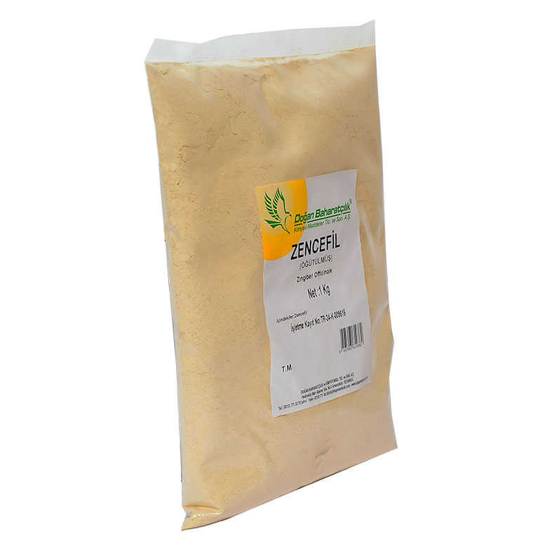 Lisinya214 Zencefil Kökü Öğütülmüş Doğal 1000 Gr Paket