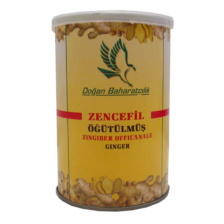 Lisinya214 Zencefil Kökü Öğütülmüş Doğal 150 Gr Teneke Kutu