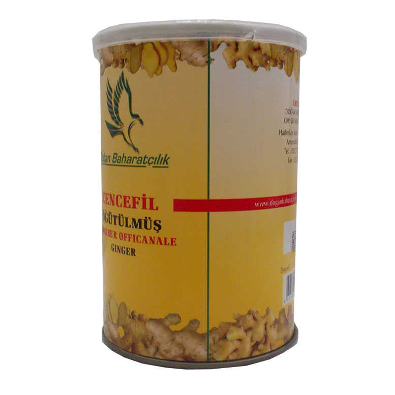 Lisinya214 Zencefil Kökü Öğütülmüş Doğal 150 Gr Teneke Kutu