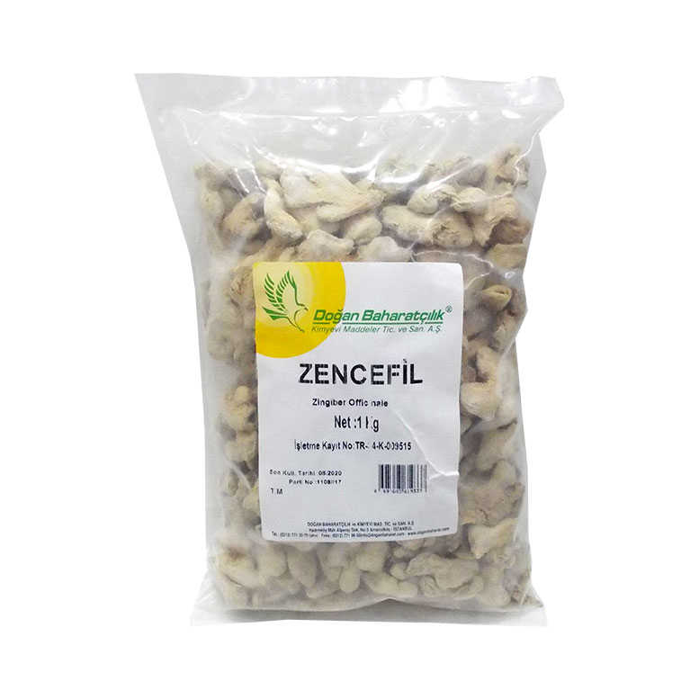 Lisinya214 Zencefil Kökü Tane Doğal 1000 Gr Paket