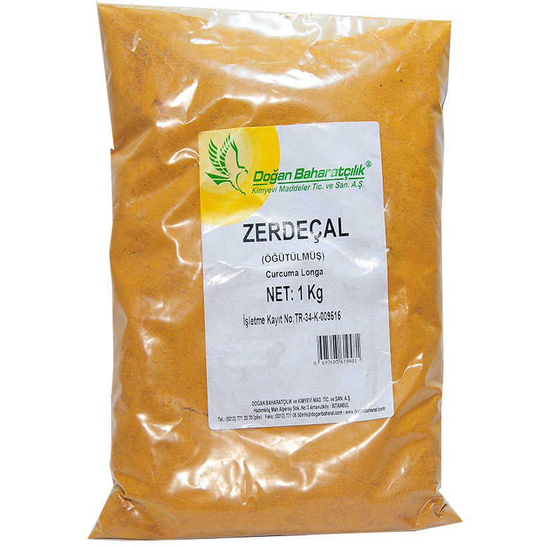 Lisinya214 Zerdeçal Kökü Doğal Öğütülmüş 1000 Gr Paket