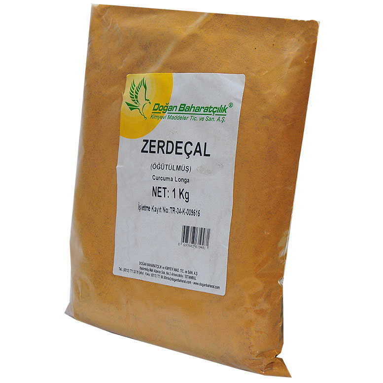 Lisinya214 Zerdeçal Kökü Doğal Öğütülmüş 1000 Gr Paket