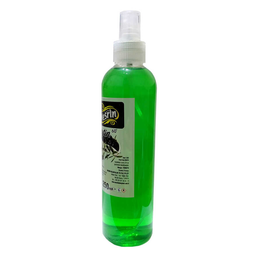 Lisinya214 Zeytin Kolonyası 60 Derece Pet Şişe Sprey 250 ML