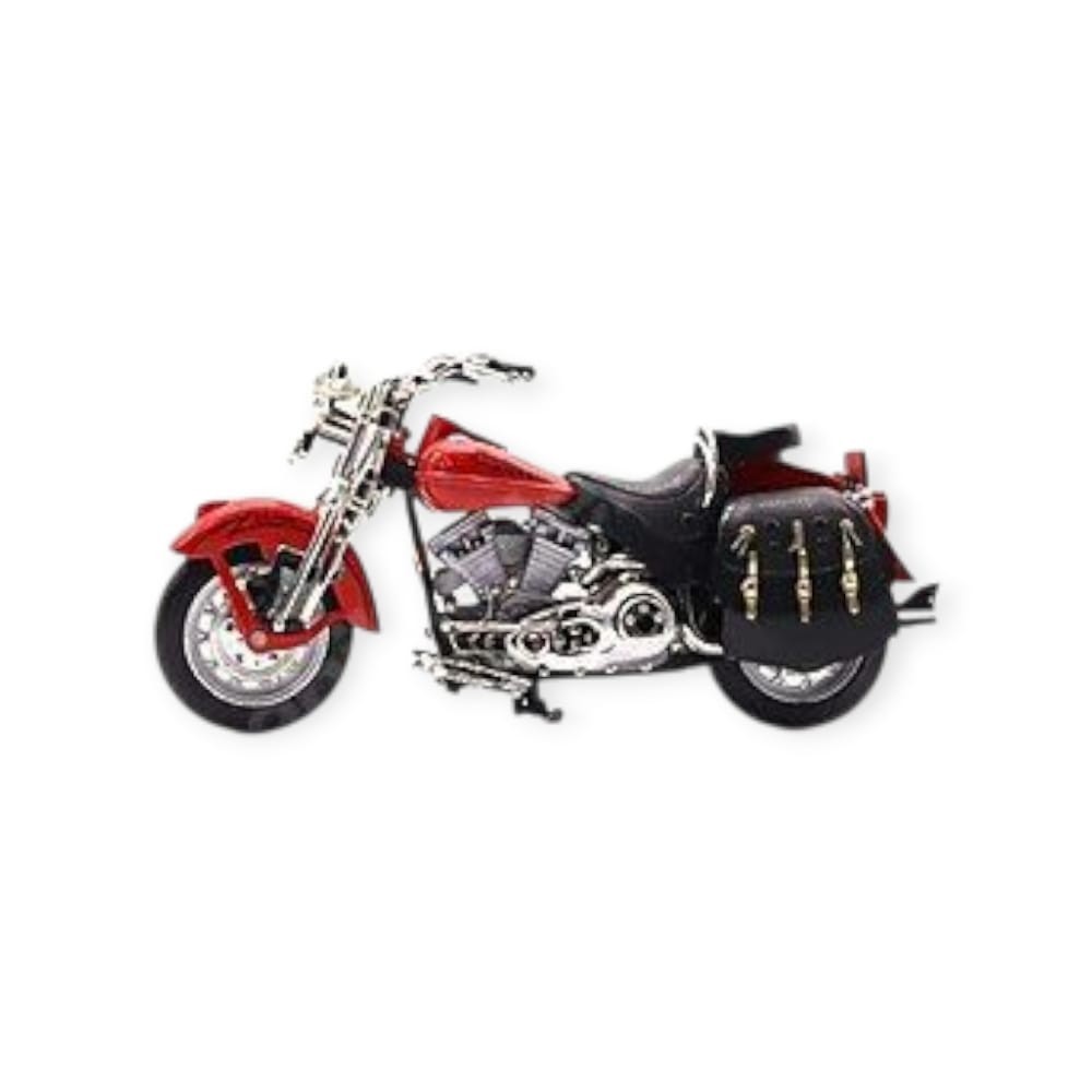 1:12 Ölçekli Model Motosiklet - Classic - HX796 - Kırmızı (Lisinya)
