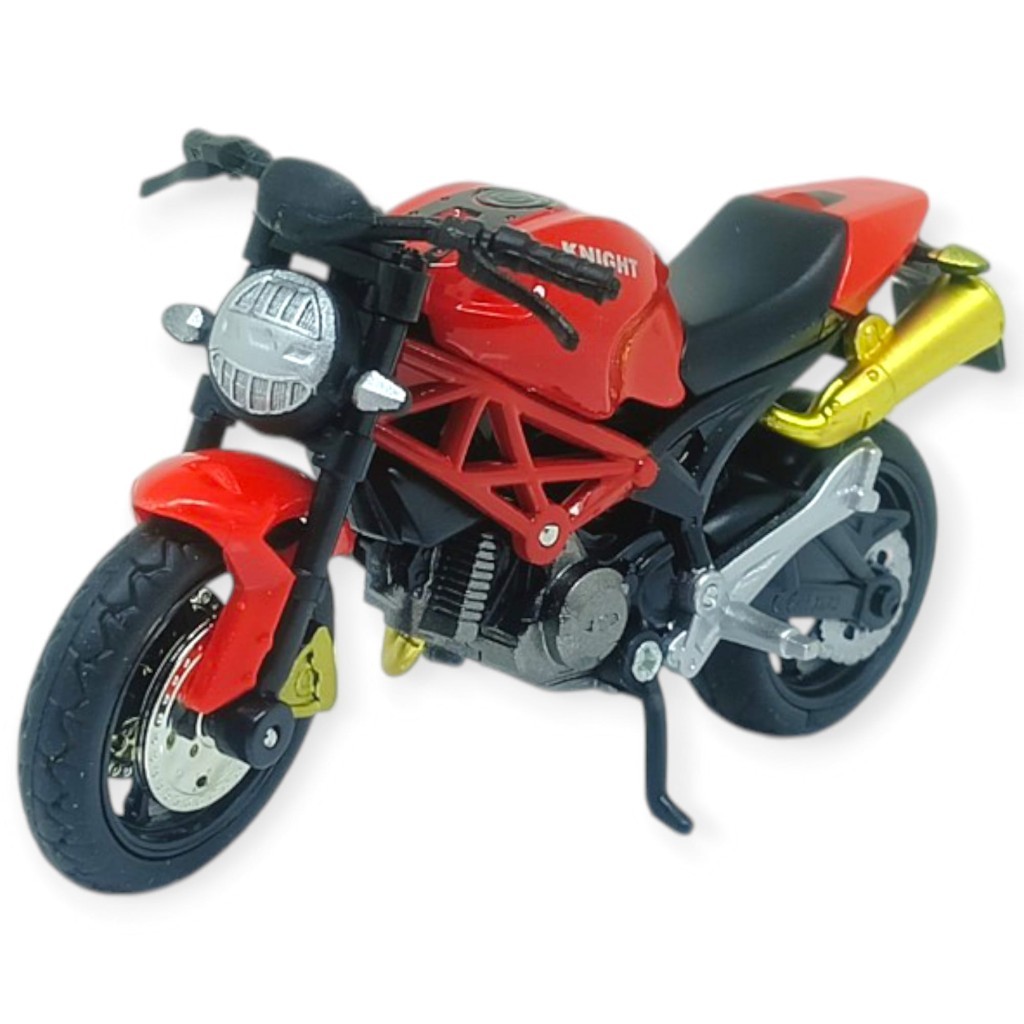 1:18 Ölçekli Model Standlı Motosiklet - Kırmızı (Lisinya)