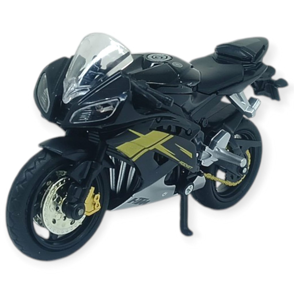 1:18 Ölçekli Model Standlı Motosiklet - Siyah (Lisinya)