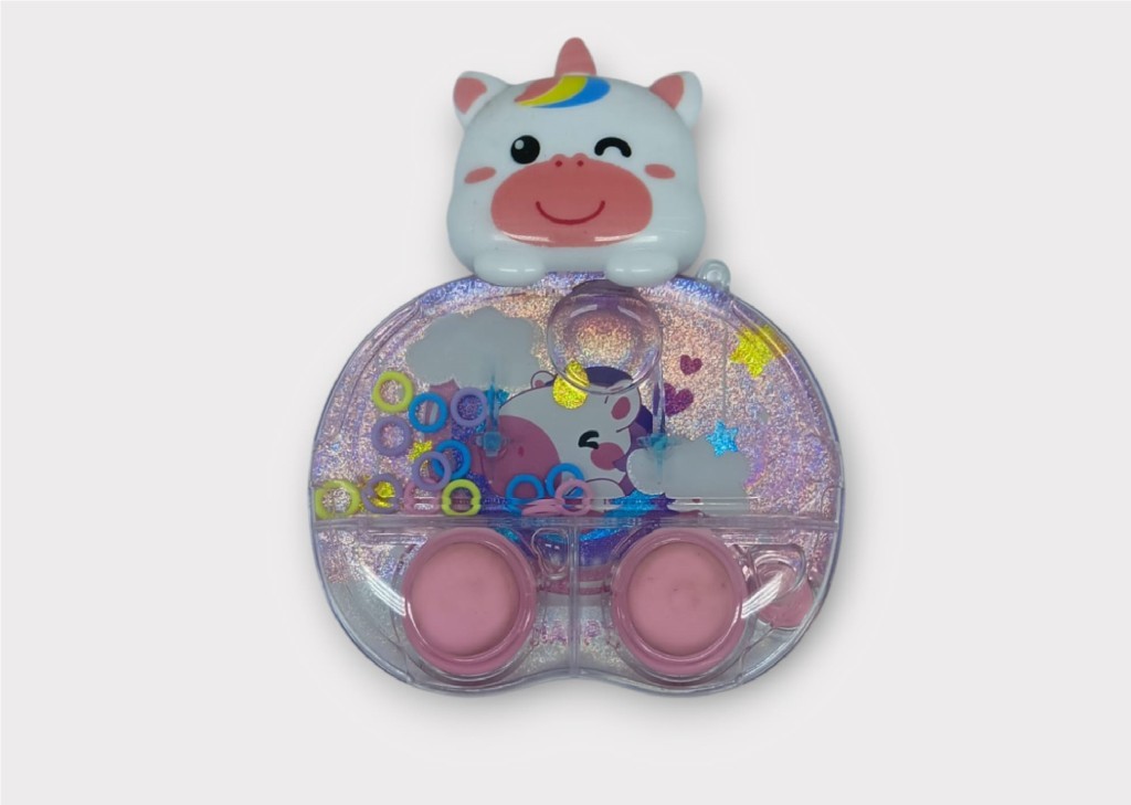 Işıklı Su Oyunu - Halka Geçirme - Fidget Oyun - Unicorn İnek  (Lisinya)