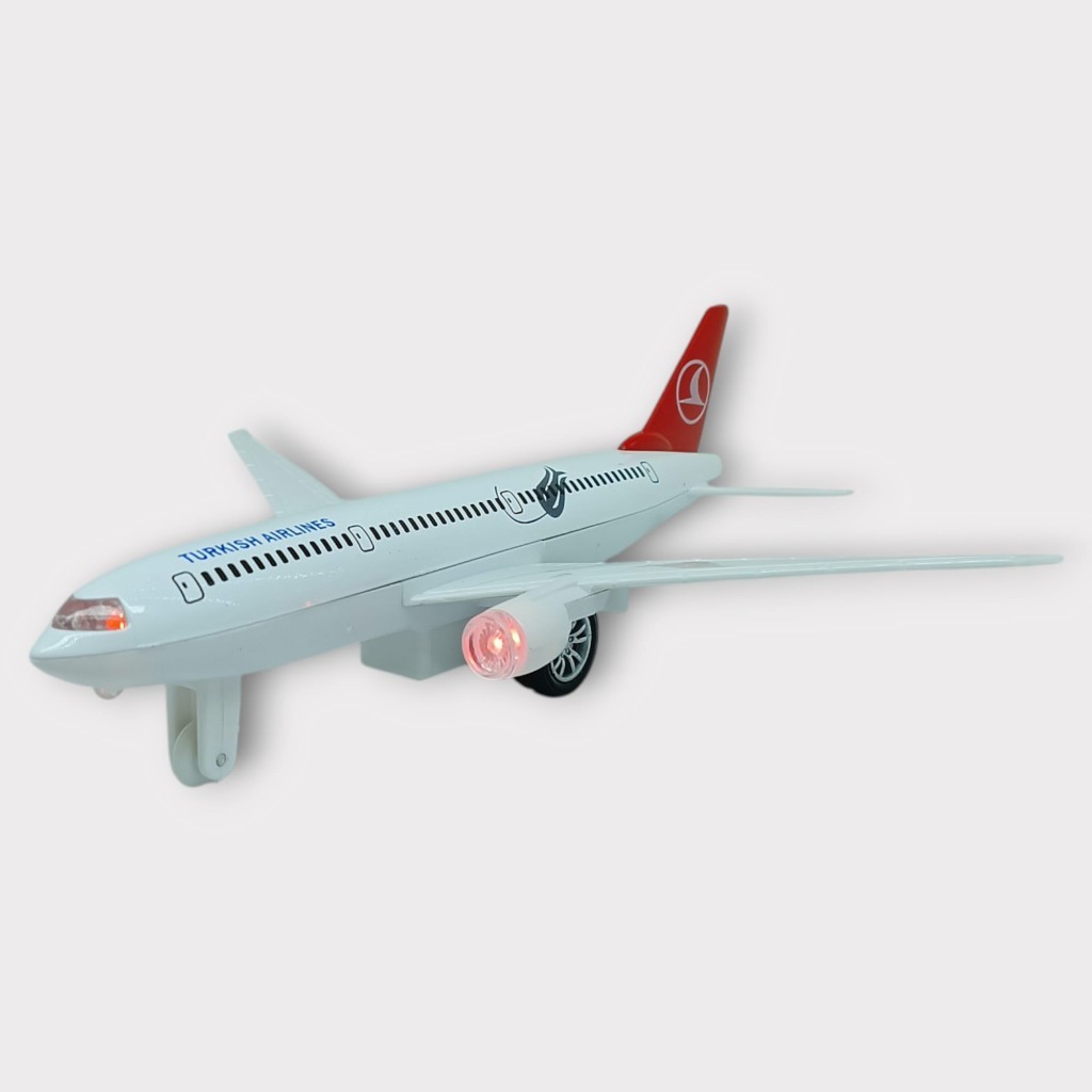 Çek Bırak Metal Yolcu Uçağı - 18 cm - Orta Boy (Lisinya)