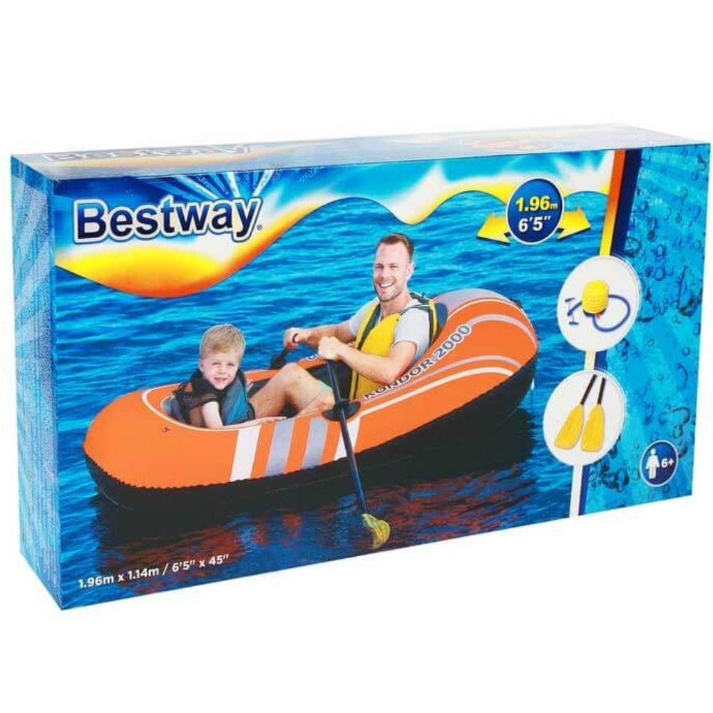 2 Kişilik Bot Hydroforce 196x114 Cm (Pompa+Kürek) Bestway - 61062 (Lisinya)