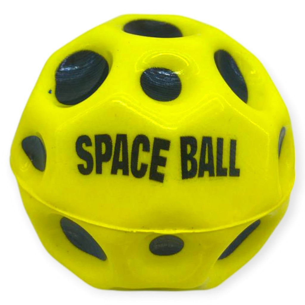 Yükseğe Zıplayan Delikli Stres Topu - 70 mm UzayTopu - Ay Top (Lisinya)