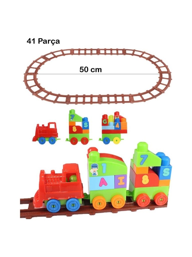 2403 - PLAYBOX 41 PARÇA LEGO TREN SETİ (Lisinya)