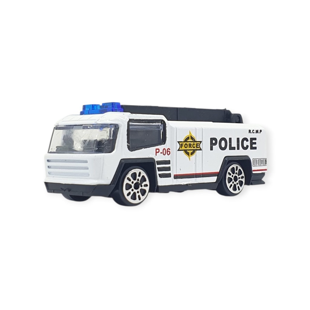 3'lü İş Makinaları Road Seti - Die Cast - DS044 - Polis  (Lisinya)