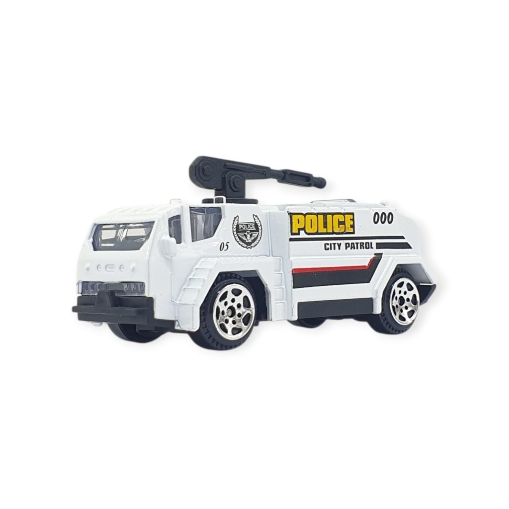 3'lü İş Makinaları Road Seti - Die Cast - DS044 - Polis  (Lisinya)