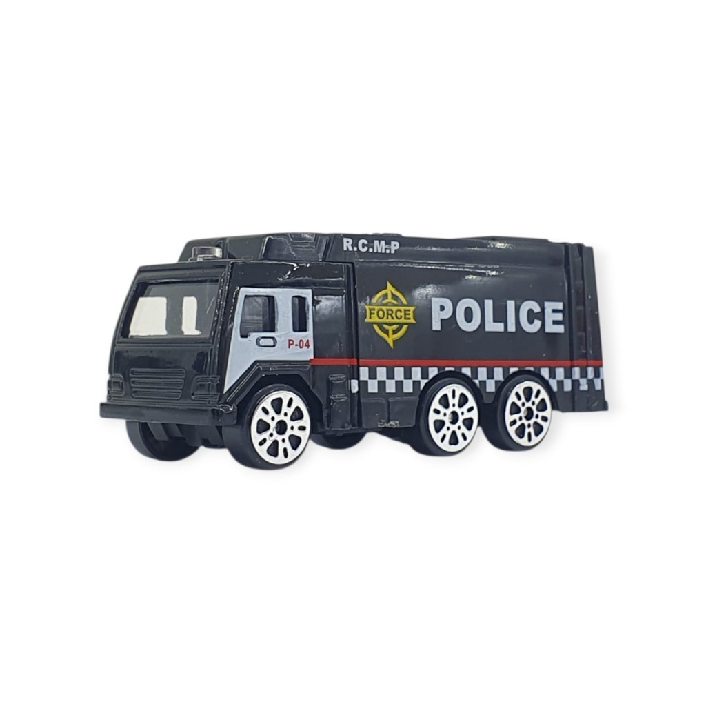3'lü İş Makinaları Road Seti - Die Cast - DS044 - Polis  (Lisinya)