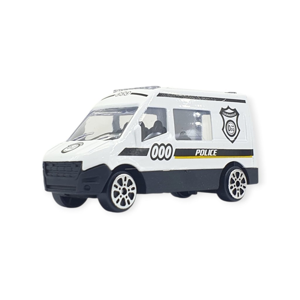 3'lü İş Makinaları Road Seti - Die Cast - DS044 - Polis  (Lisinya)