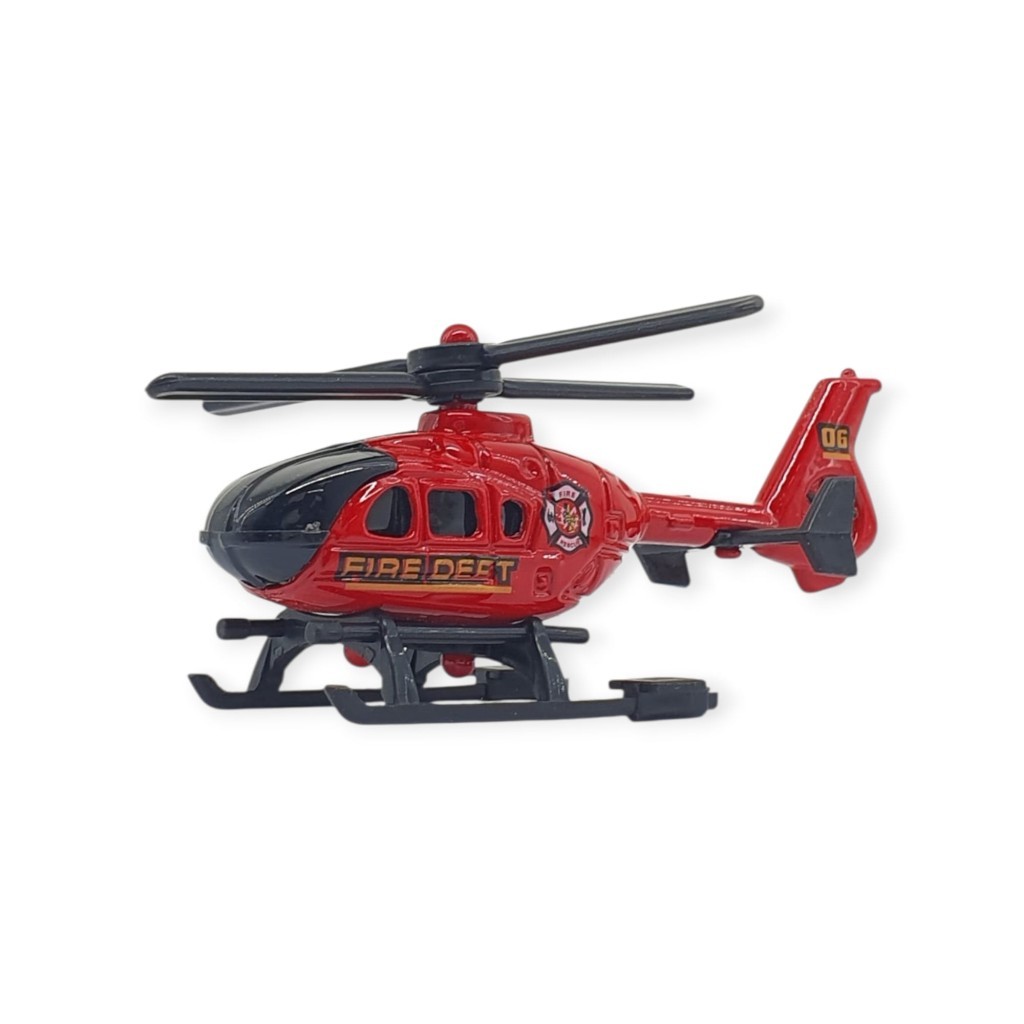 3'lü İş Makinaları Road Seti - Die Cast - DS044 - İtfaiye (Lisinya)