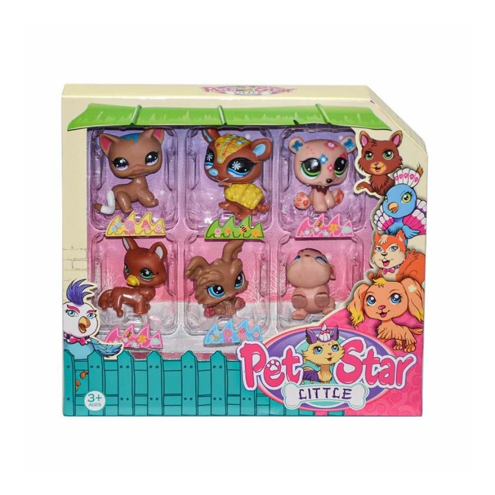 3046A2/3 - PET STAR 6 LI MİNİŞ SET KUTULU (Lisinya)