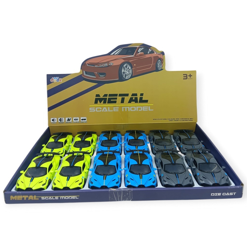 3241D - Ç/B SESLİ IŞIKLI BUGATTİ ARABA 3 AST 12 (Lisinya)