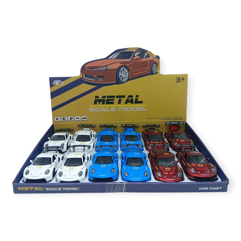 3291D - Ç/B SESLİ IŞIKLI PORSCHE ARABA 3 AST 12 (Lisinya)