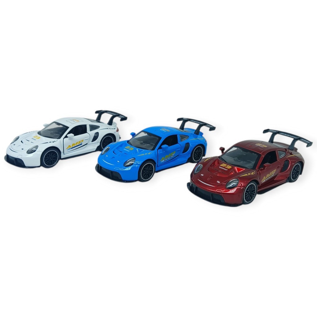 3291D - Ç/B SESLİ IŞIKLI PORSCHE ARABA 3 AST 12 (Lisinya)