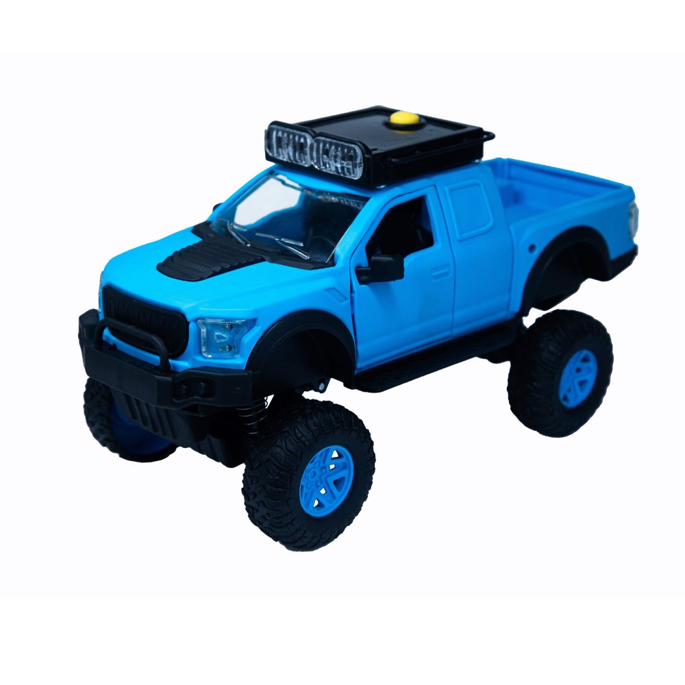 Sesli Işıklı İş Makinaları 25 cm Kamyon - 4016 - Mavi (Lisinya)