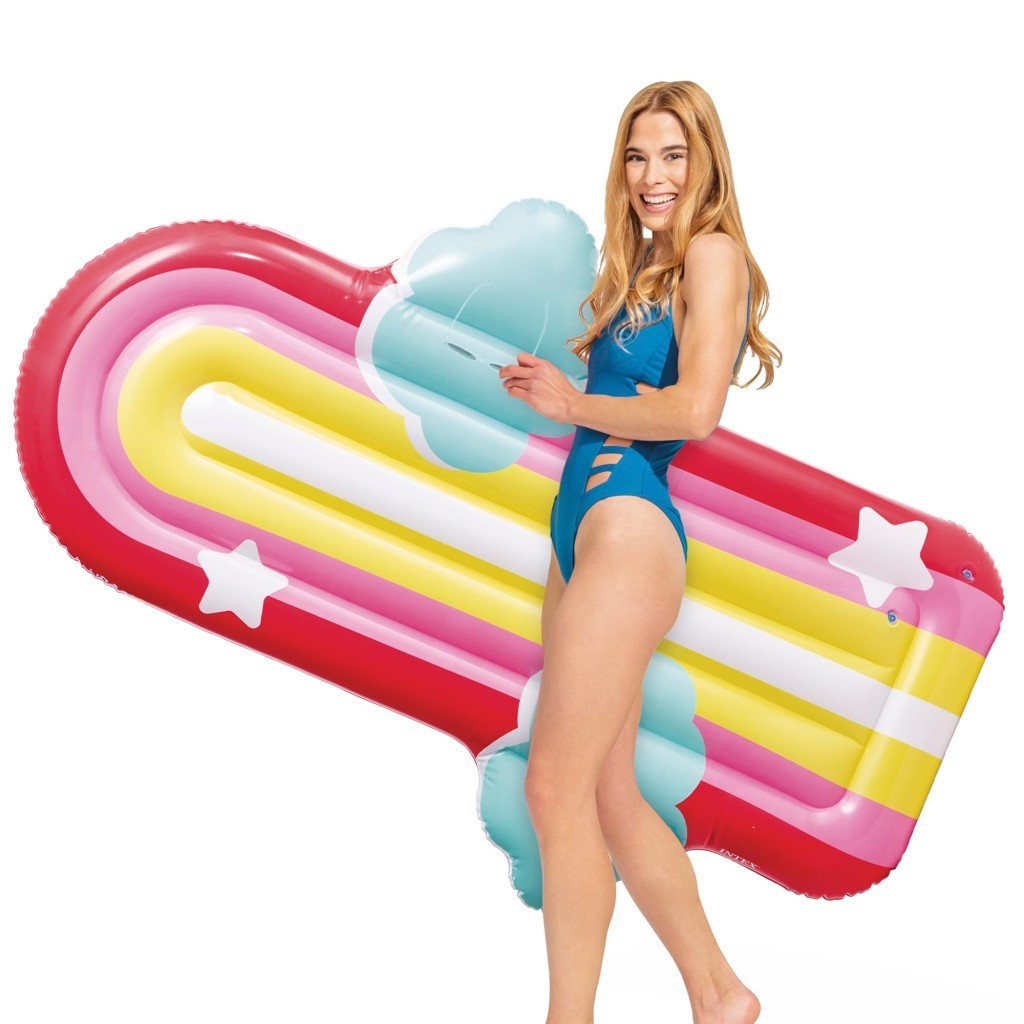 Intex Gökkuşağı Desenli Bulutlu Yatak 175cm -58729 (Lisinya)