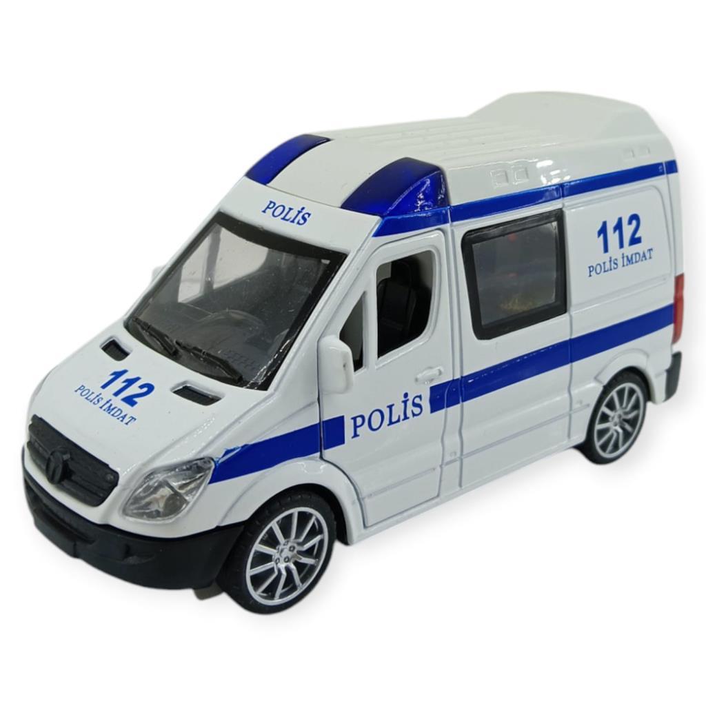 588A - Ç/B POLİS EKİP OTOSU METAL IŞIKLI SESLİ (Lisinya)