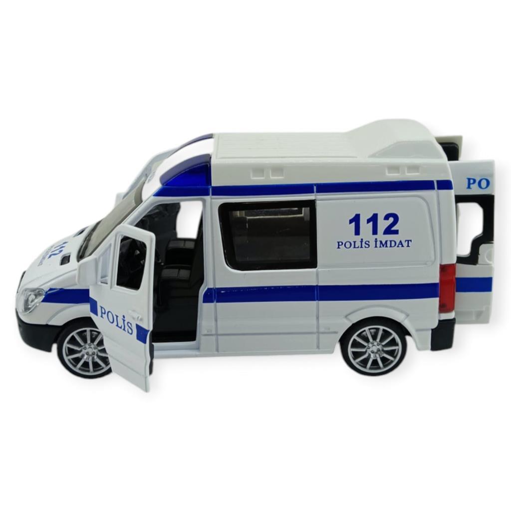 588A - Ç/B POLİS EKİP OTOSU METAL IŞIKLI SESLİ (Lisinya)