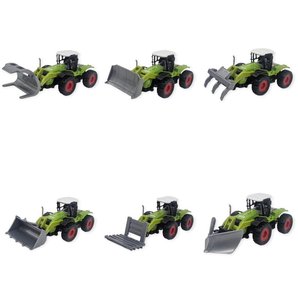 6'lı Set Farm Mini Oyuncak Traktör - 14 cm Çiftlik Araçları (Lisinya) 6'lı Set Farm Mini Oyuncak Traktör - 14 cm Çiftlik Araçları (Lisinya)