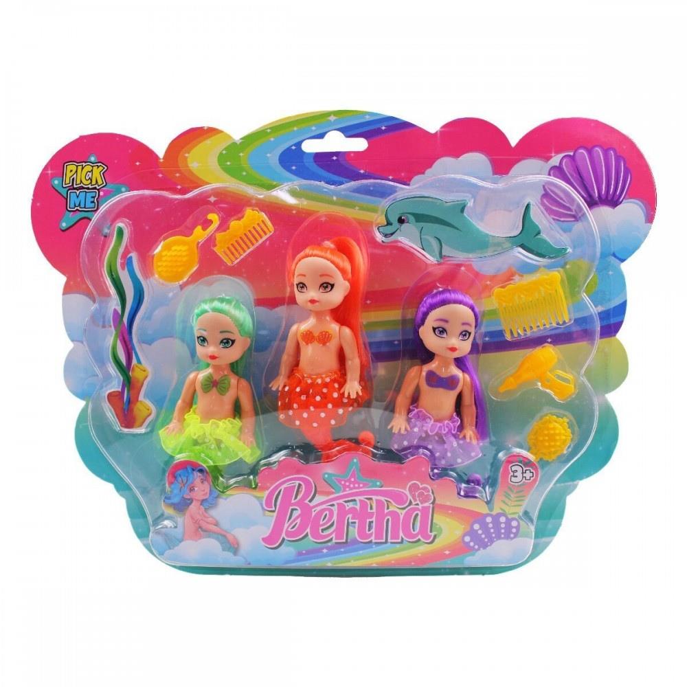 6021 - DENİZ KIZI AKSESUARLI 3 LÜ KARTELA (Lisinya)