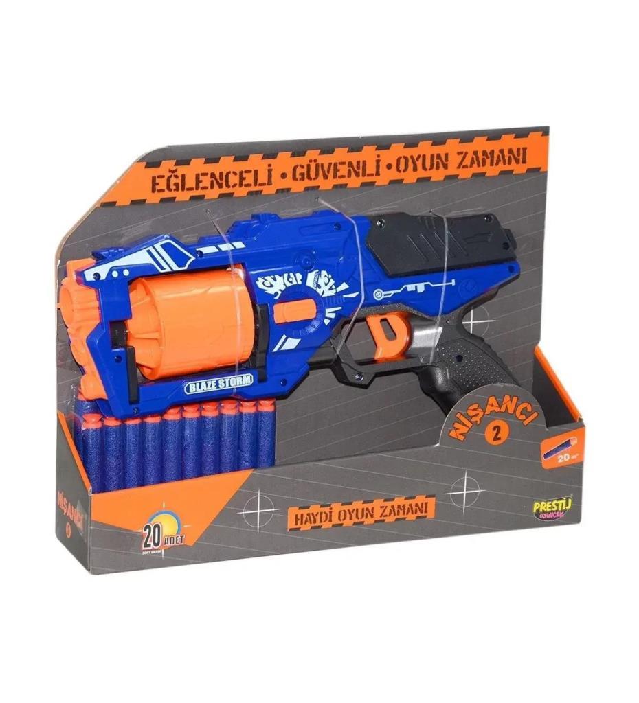 6464 - SÜNGER ATAN TABANCA REVOLVER 20 YEDEK MERMİ (Lisinya)