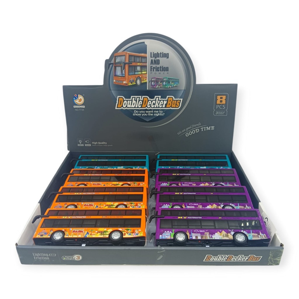 7734 - SESLİ IŞIKLI ÇİFT KATLI OTOBÜS 3 AST 8 (Lisinya)