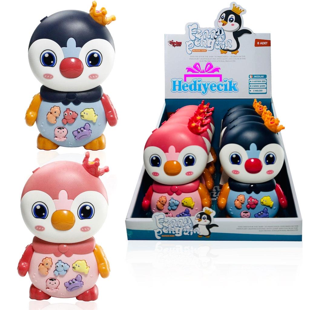 855-136A - PENGUEN ORG IŞIKLI SESLİ 8Lİ STAND (Lisinya)