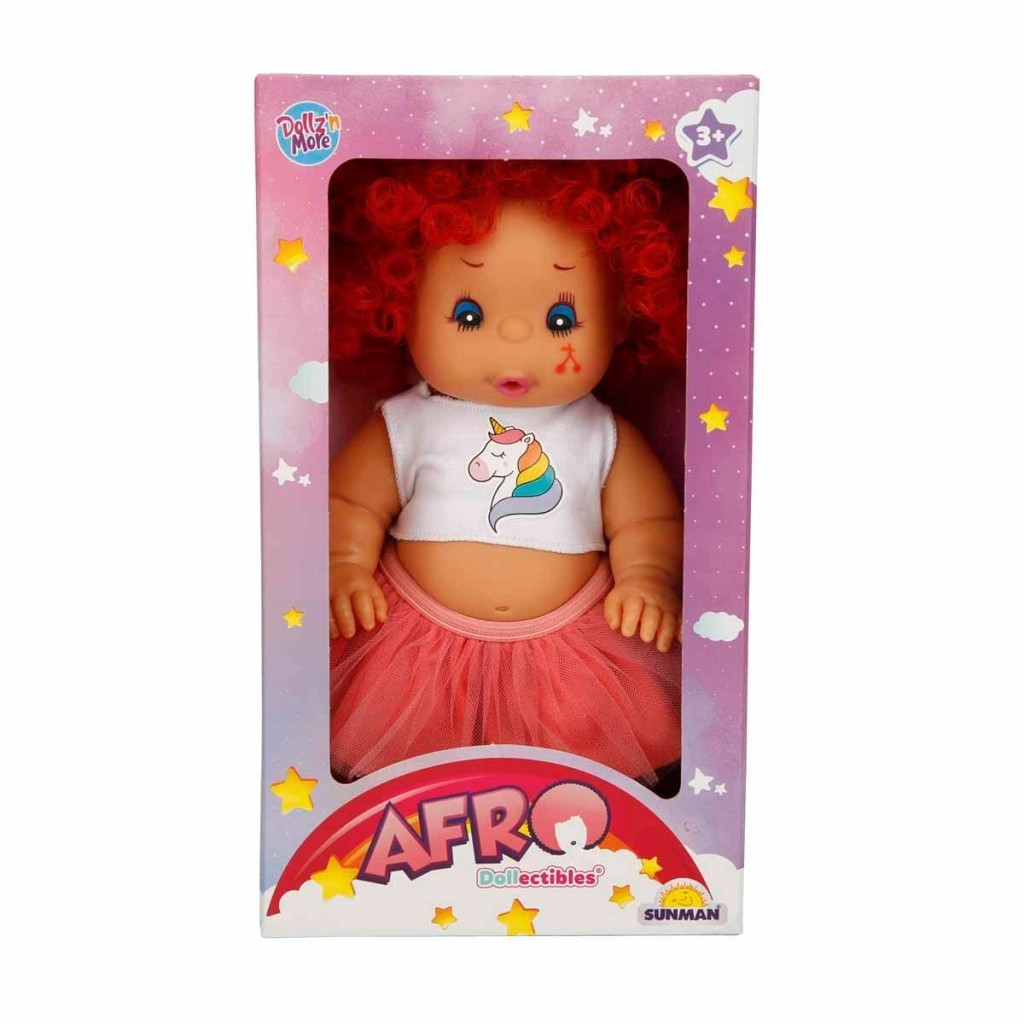 Afro Et Bebek Kıvırcık Saçlı - Kırmızı (Lisinya)