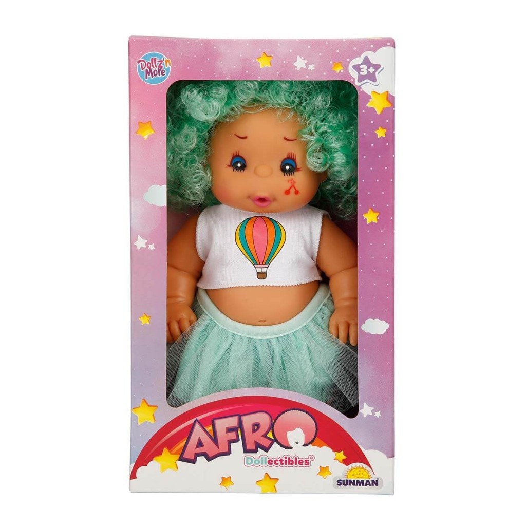 Afro Et Bebek Kıvırcık Saçlı - Yeşil (Lisinya)