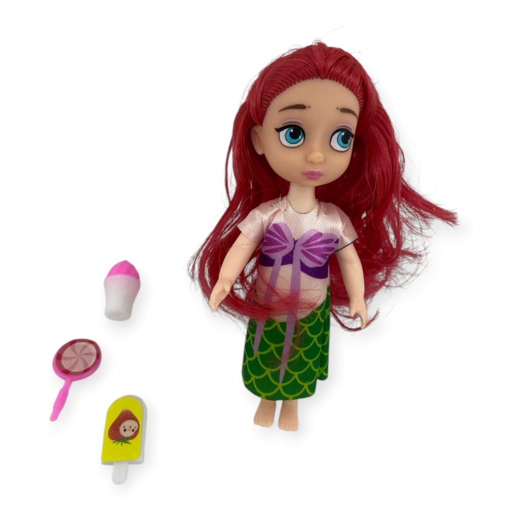 Aksesuarlı Mini Prenses Oyuncak Bebek 13 Cm (Lisinya)