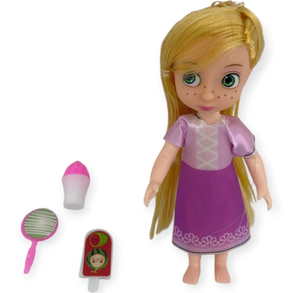Aksesuarlı Mini Prenses Oyuncak Bebek 13 Cm (Lisinya)