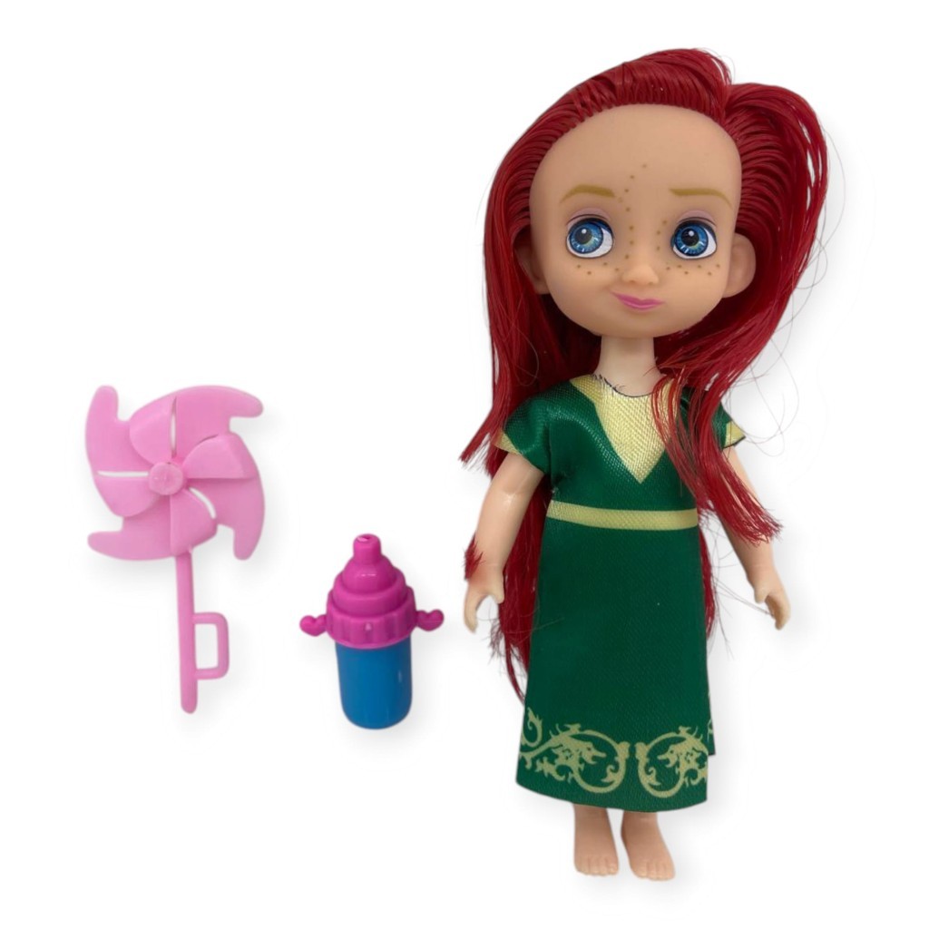 Aksesuarlı Mini Prenses Oyuncak Bebek 13 Cm (Lisinya)