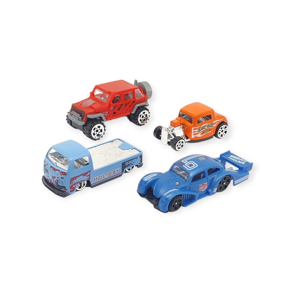 Alloy Racer 4'lü Araç Seti - 780-413   (Lisinya)