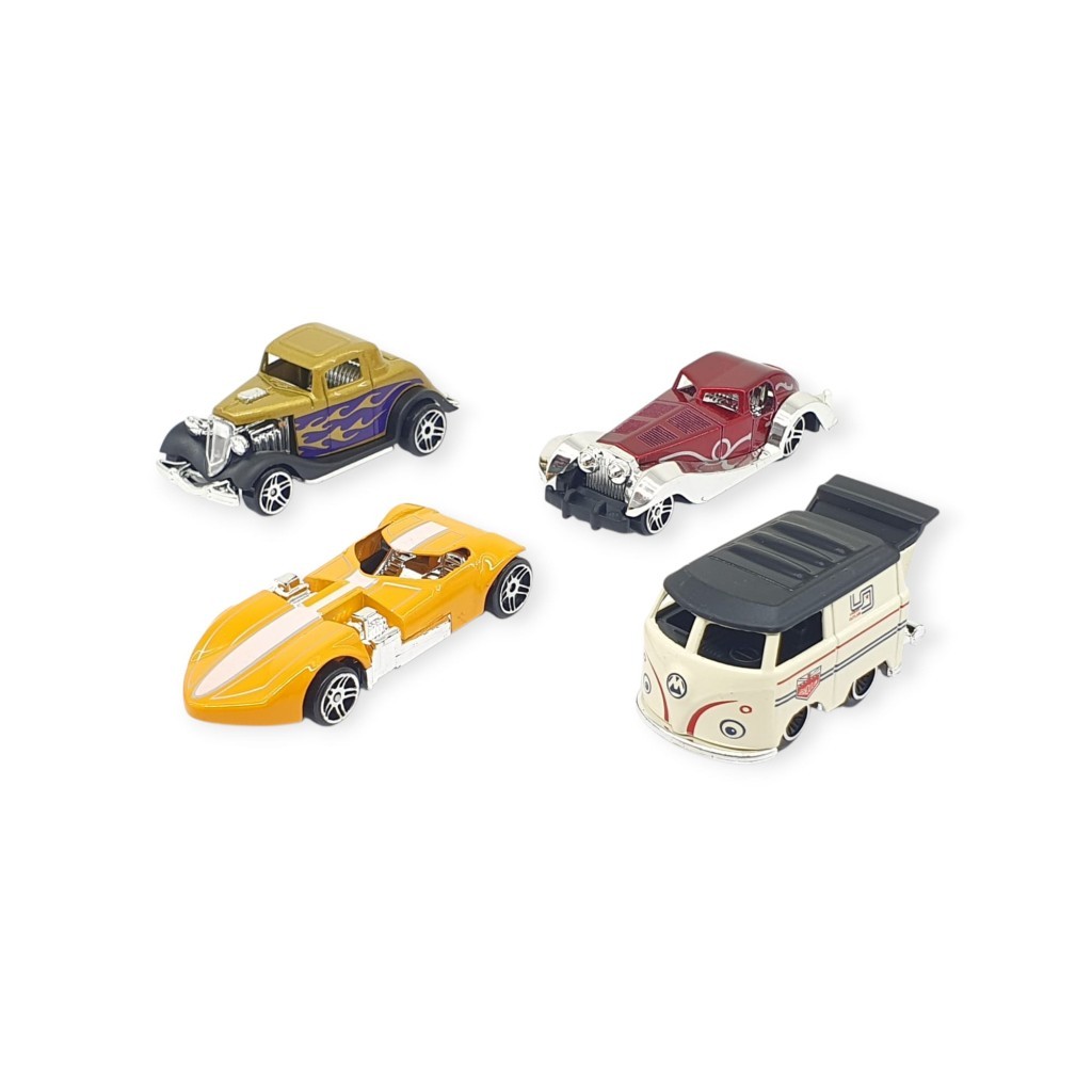 Alloy Racer 4'lü Araç Seti - 780-413   (Lisinya)